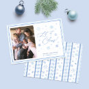 Search for let it snow christmas cards Blue and white