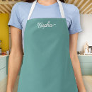 Search for teal blue aprons Script