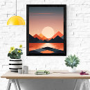 Search for geometric mountains art Minimalist