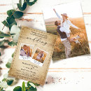 Search for unusual wedding invitations Countryside barn wood distressed