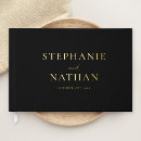 Search for black gold wedding guest books Simple