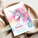 Search for watercolor unicorn birthday invitations Boho