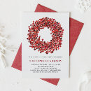 Search for wreath birthday invitations Red