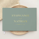 Search for sage green wedding guest books Unique