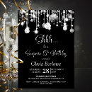 Search for eighteen birthday invitations Black and white