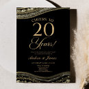 Search for 20th anniversary party invitations Cheers to 20 years