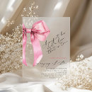 Search for acrylic bridal shower invitations Minimalist
