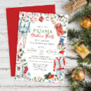 Search for pajama christmas invitations Cute christmas illustration