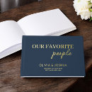 Search for navy blue wedding guest books Gold