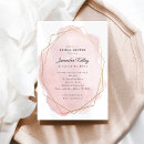 Search for geometric frame bridal shower invitations Pink