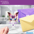 Search for purple gold quinceanera invitations Butterflies