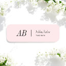 Search for hair salon name tags Pink