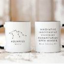 Search for zodiac sign aquarius mugs Modern