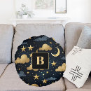 Search for moon and stars cushions Blue