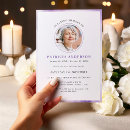 Search for photo memorial invitations Purple