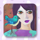 Search for purple bird stickers Nature