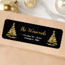 Search for glamour return address labels Gold