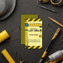 Search for construction site invitations Under construction party