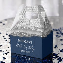 Search for navy blue silver birthday Thank you