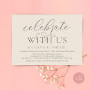 Search for celebrate with us wedding invitations Simple