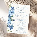 Search for something blue bridal shower invitations Modern