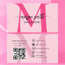 Search for girly business cards Hot pink