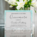 Search for aqua quinceanera invitations Teal
