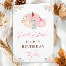 Search for pumpkin birthday cards Floral flowers