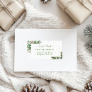 Search for festive return address labels Greenery