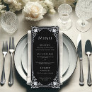 Search for black and silver wedding menus Vintage