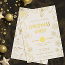 Search for gold foil christmas invitations Holly and berries