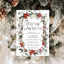 Search for winter floral bridal shower invitations Elegant calligraphy script