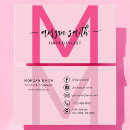 Search for girly business cards Hot pink