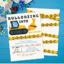 Search for construction 1st birthday invitations Modern