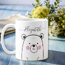 Search for black and white bear mugs Modern