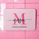 Search for hot pink bath mats Monogrammed