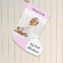 Search for babys first christmas stockings Baby girl