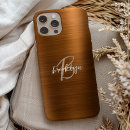 Search for burnt orange iphone cases Monogram initial