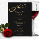 Search for black and gold dinner menus Chic