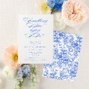 Search for toile bridal shower invitations Calligraphy