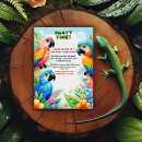 Search for macaw birthday invitations Jungle