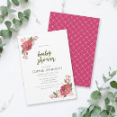 Search for purple floral baby shower invitations Watercolor flowers