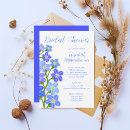 Search for forget me not bridal shower invitations Botanical
