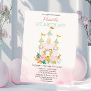 Search for princess floral 1st birthday invitations Fairy tale