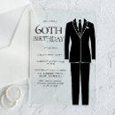 Search for mens 65th birthday invitations Black