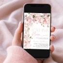 Search for blush floral bridal shower invitations Flowers