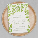 Search for green 30th birthday invitations Elegant