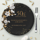 Search for black and gold paper plates Celebration