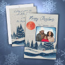 Search for moon christmas cards Rustic