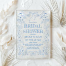 Search for clear bridal shower invitations Blue